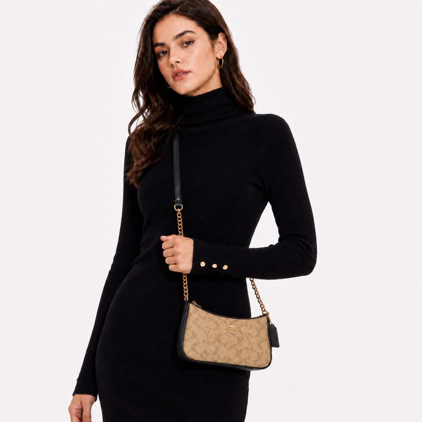 Coach Teri – Tan & Black