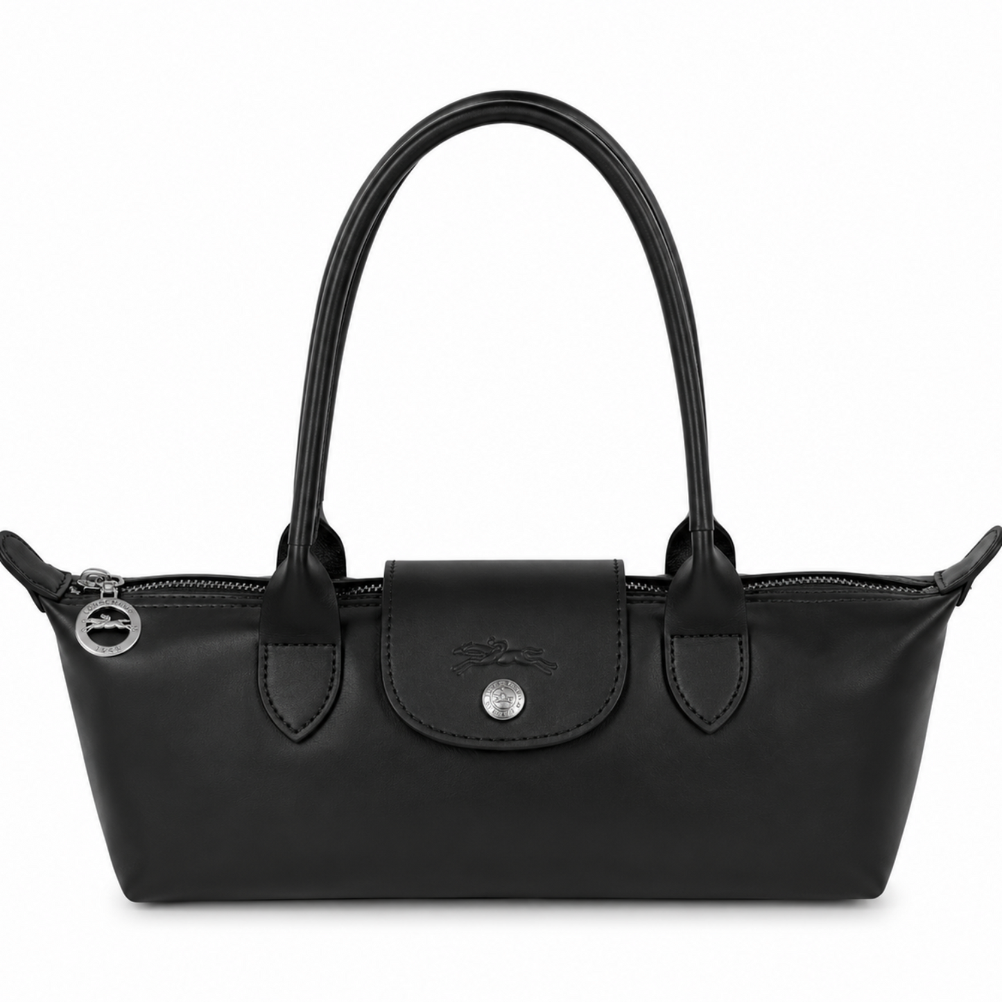 Longchamp Le Pliage Xtra Leather East-West Bag – Black