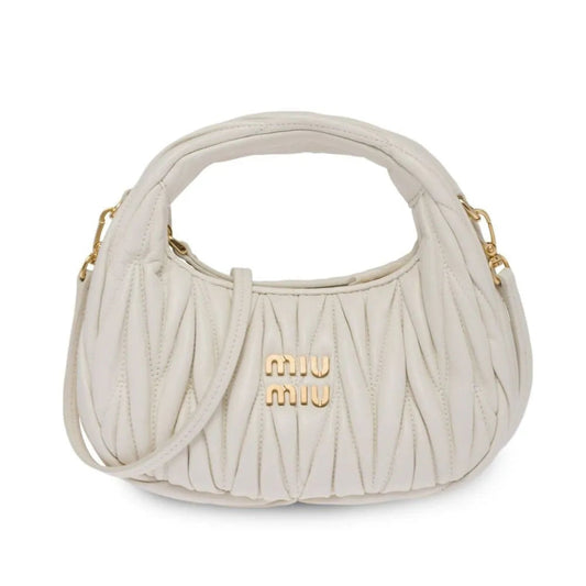 Miu Miu Wander Matelassé Mini Hobo Bag