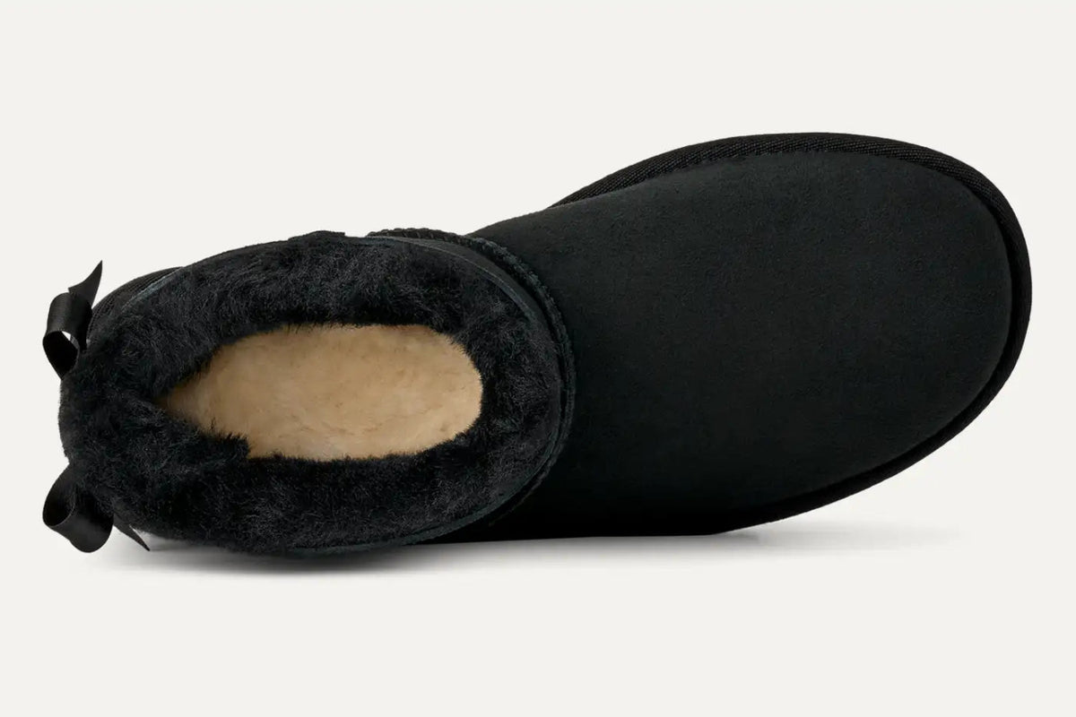 UGG Ultra Mini Bailey Bow Boot - Black