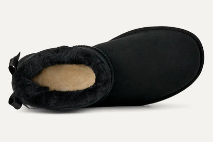 UGG Ultra Mini Bailey Bow Boot - Black