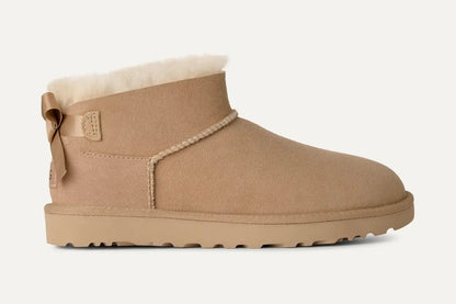 UGG Ultra Mini Bailey Bow Boot - Sand