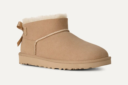 UGG Ultra Mini Bailey Bow Boot - Sand