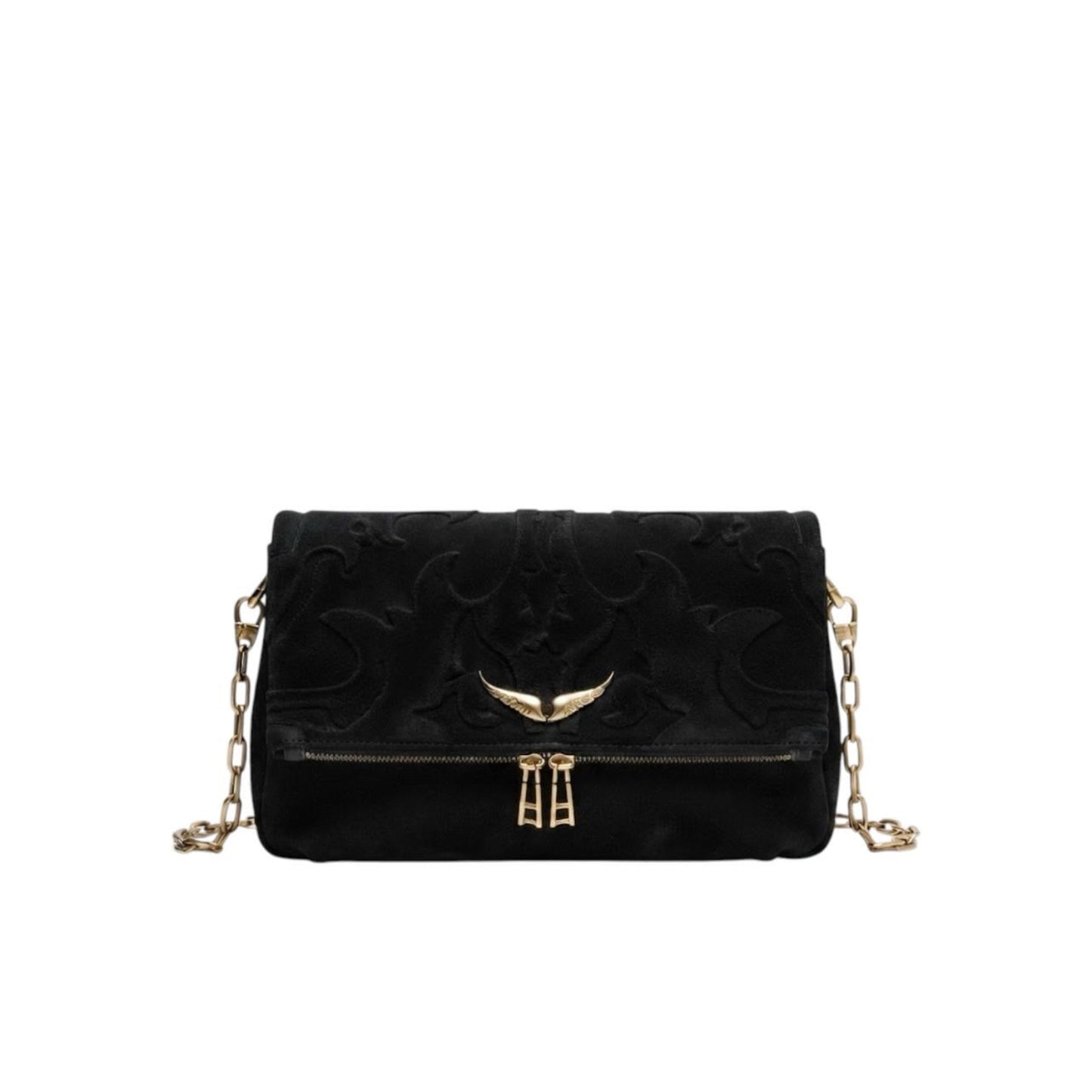 Zadig & Voltaire Rock Western Suede Leather Clutch