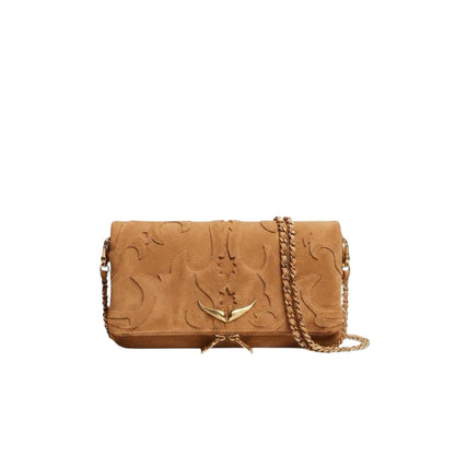 Zadig & Voltaire Rock Western Suede Leather Clutch
