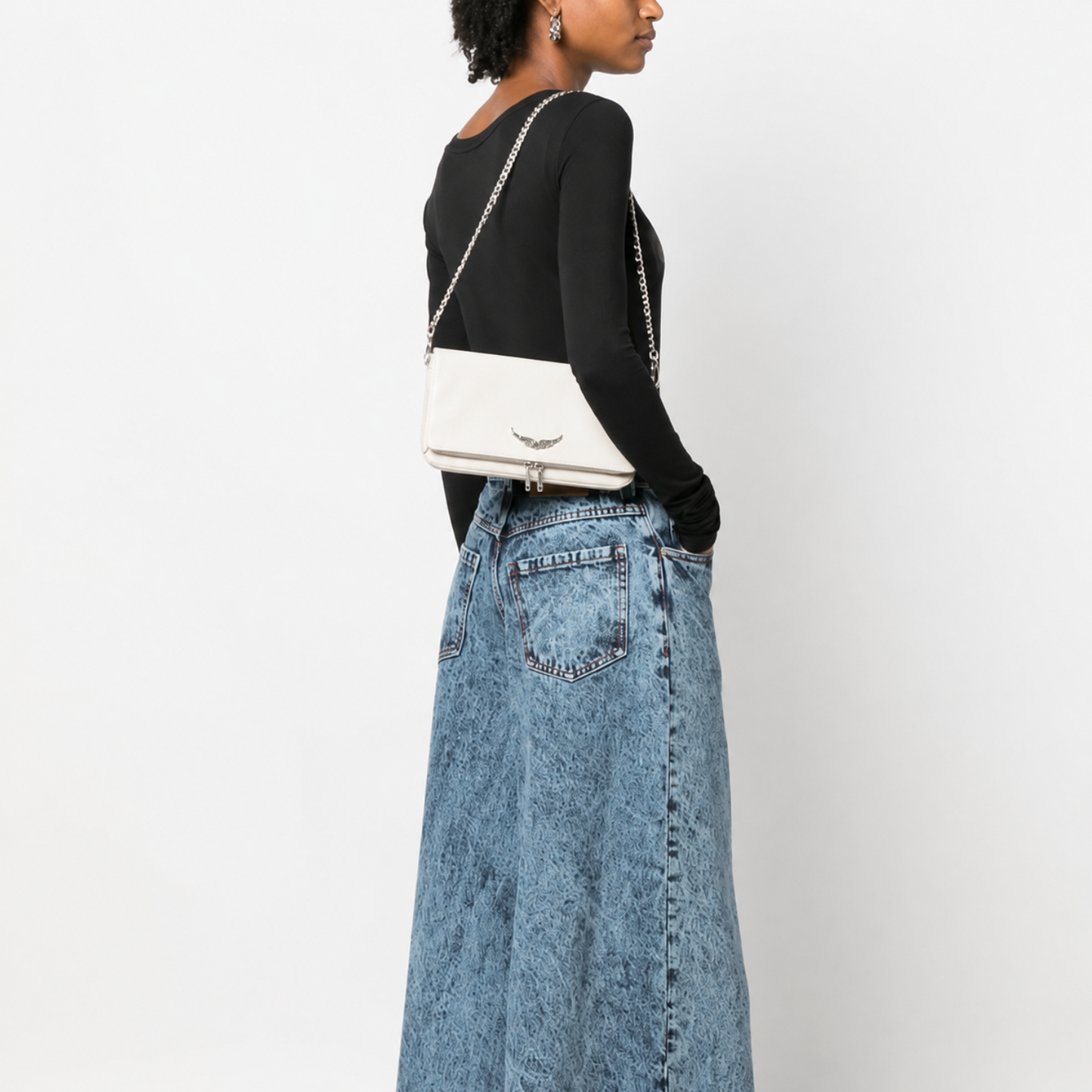 Zadig&amp;Voltaire Rock Leather Bag - White