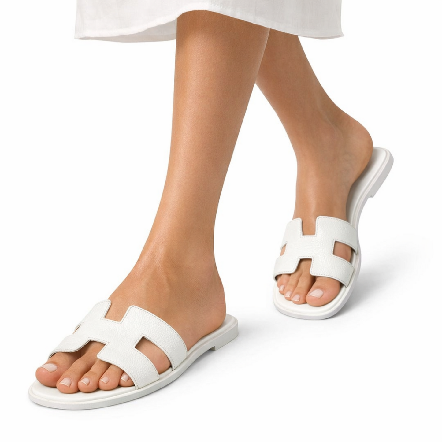 Hermès Oran Sandal – White