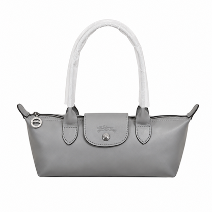 Longchamp Le Pliage Xtra Leather East-West Bag - Grey