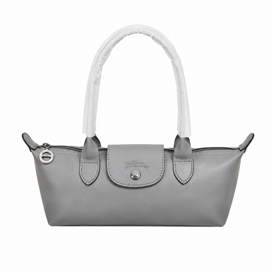 Longchamp Le Pliage Xtra Leather East-West Bag - Grey