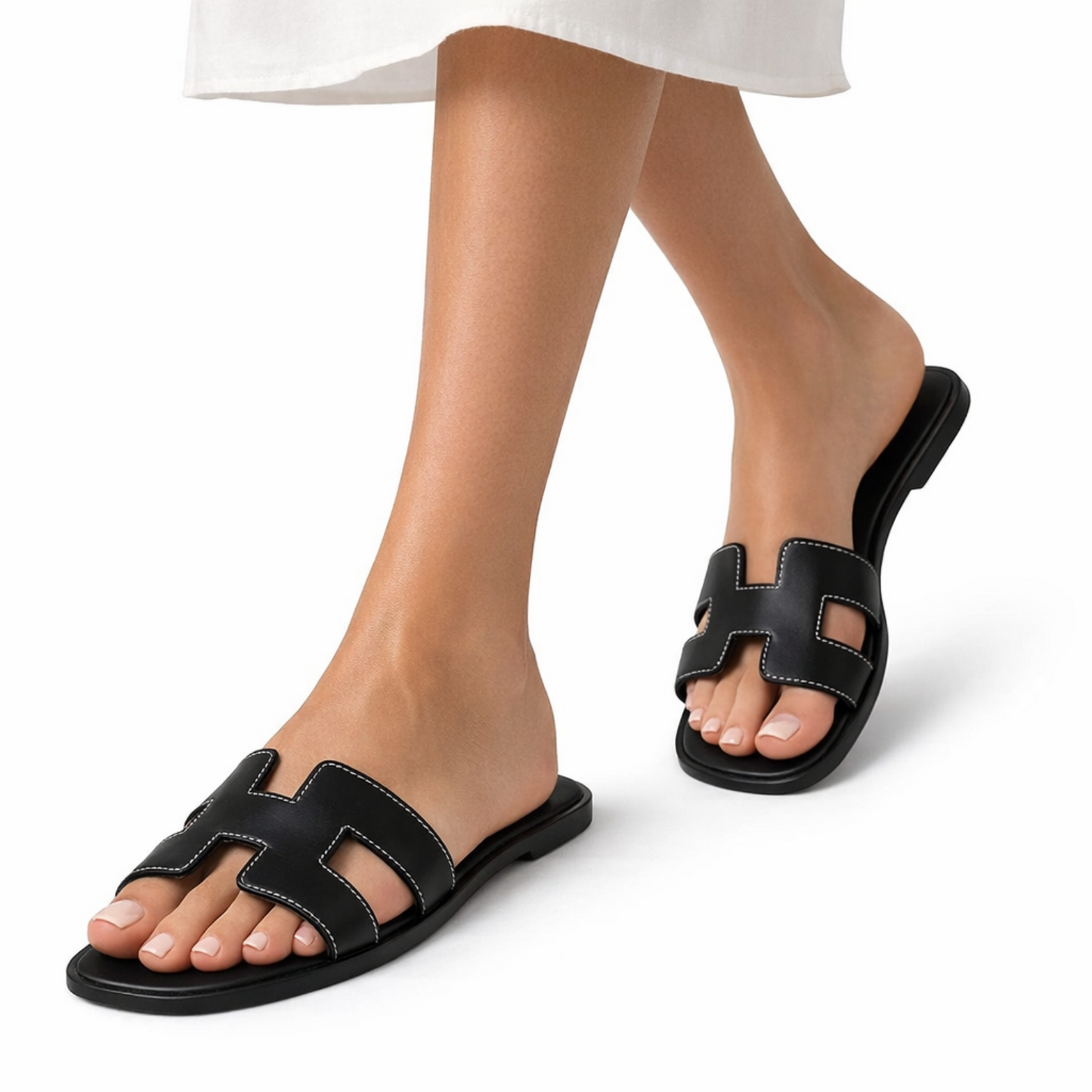 Hermès Oran Sandal – Black