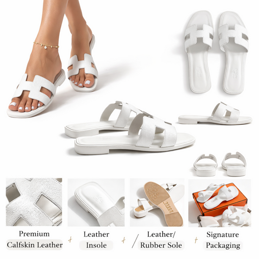 Hermès Oran Sandal – White