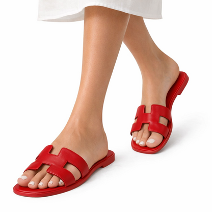 Hermès Oran Sandal – Red