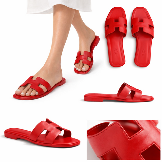 Hermès Oran Sandal – Red