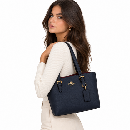 Coach Mollie Tote Bag 25 – Burgundy