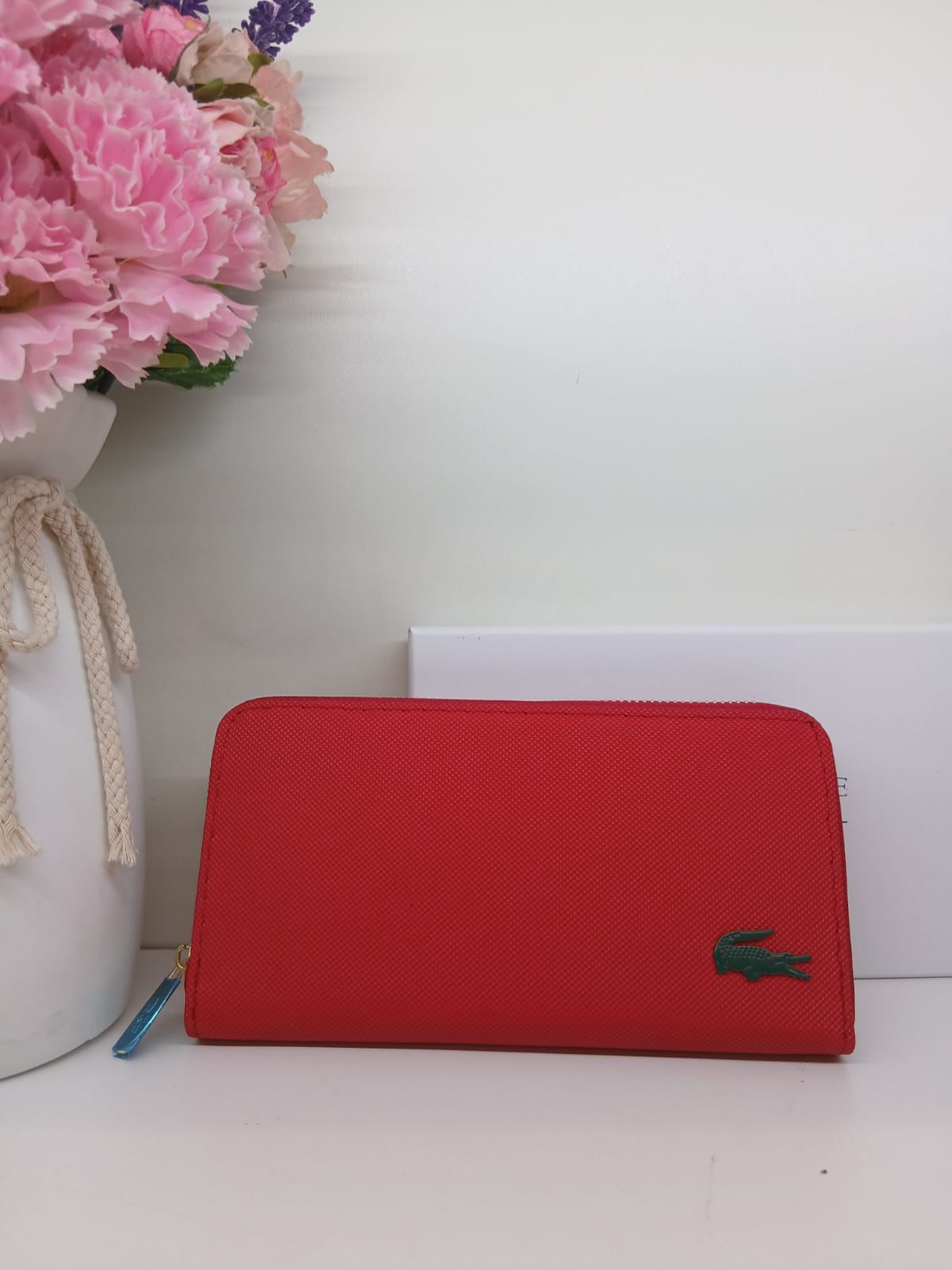 Lacoste Petit Piqué Large Zip Wallet