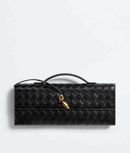 BOTTEGA VENETA Andiamo Clutch — Black