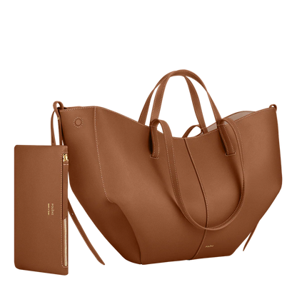 Polène Cyme Tote - Chestnut