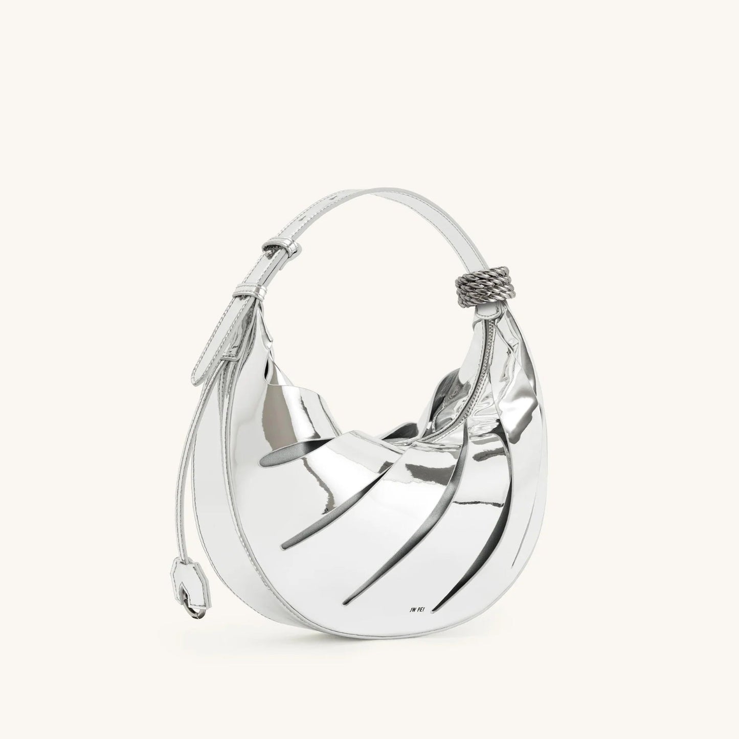 Original JW PEI Jana Hollow Out Shoulder Bag – Silver