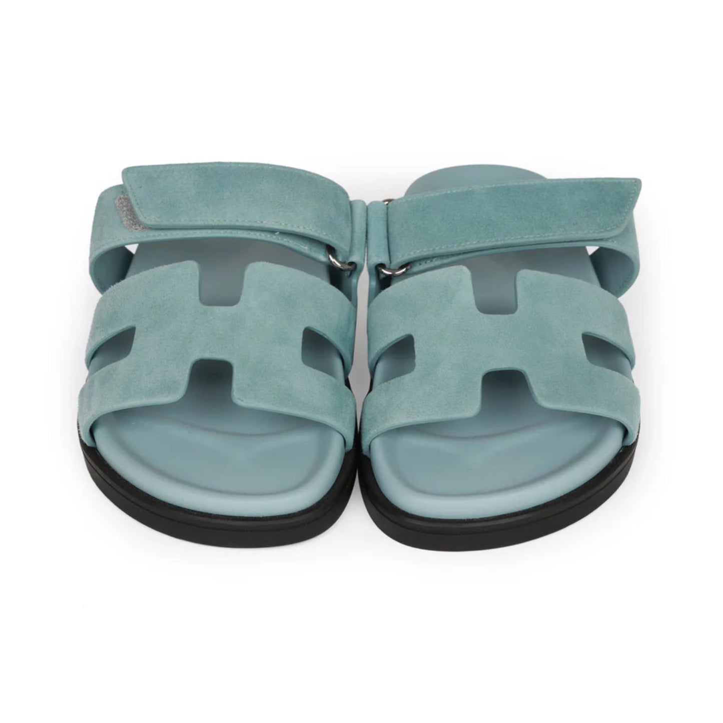 Hermès Chypre Sandal – Light Blue (Suede)